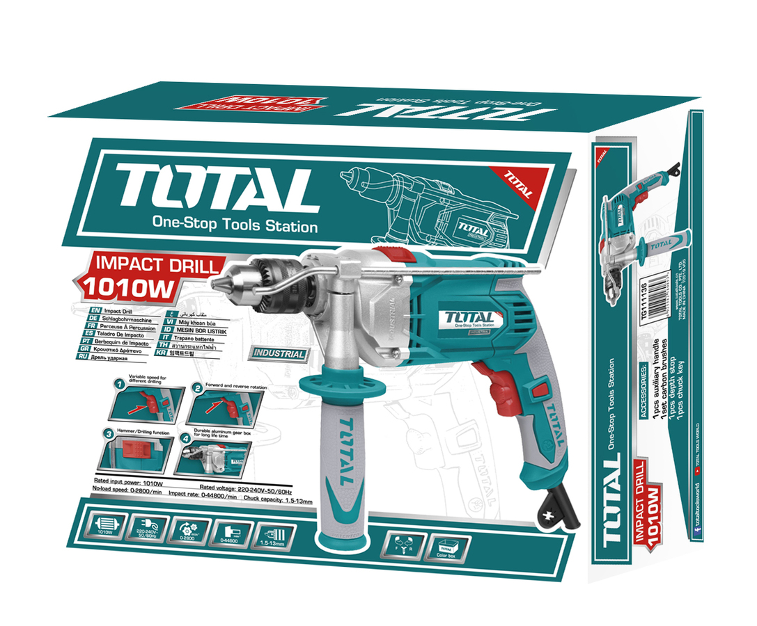 Drill insurubator Total 1010W TG111136 - imagine 2