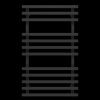 Radiator de baie OMEGA 500*1000 inox (negru)
