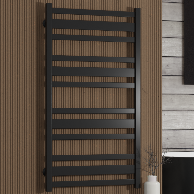 Radiator de baie SOLAR 500*800 inox (negru)