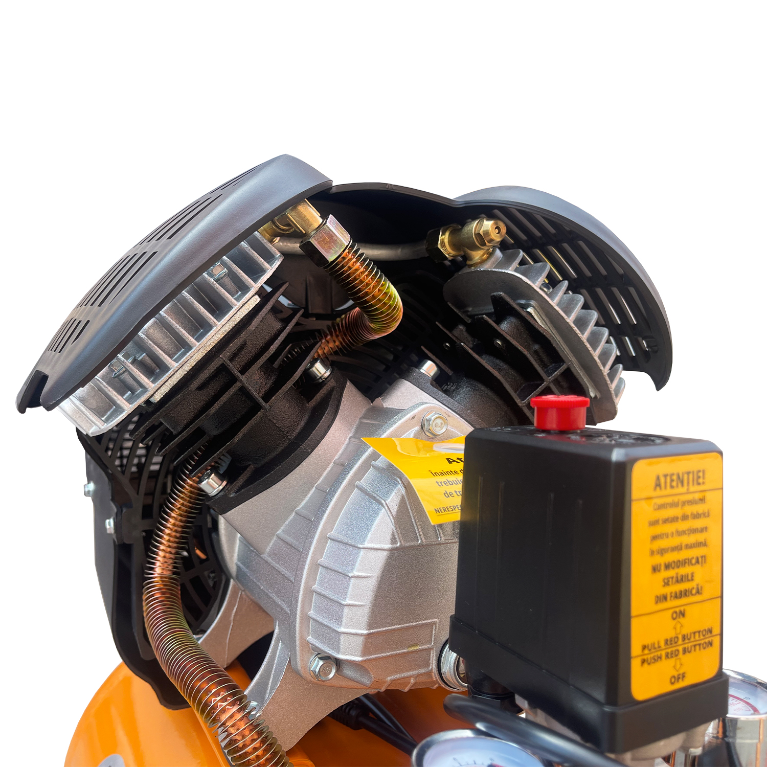 Compresor de aer TechnoWorker MV 50L 2200W - imagine 2