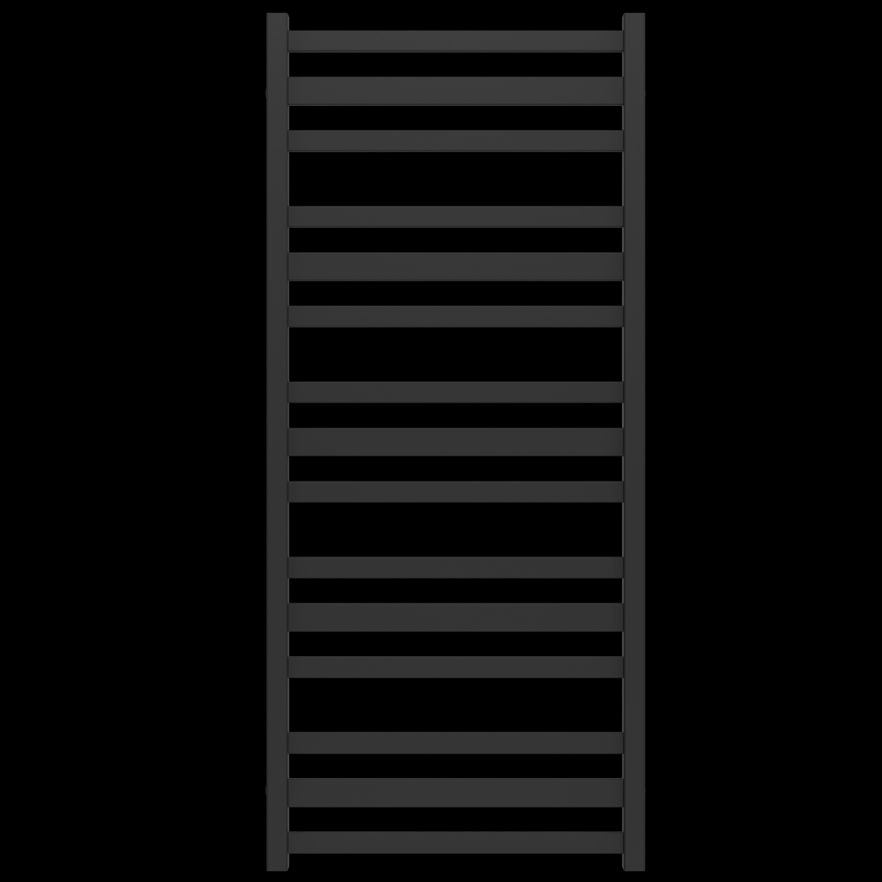 Radiator de baie SOLAR 500*1200 inox (negru)