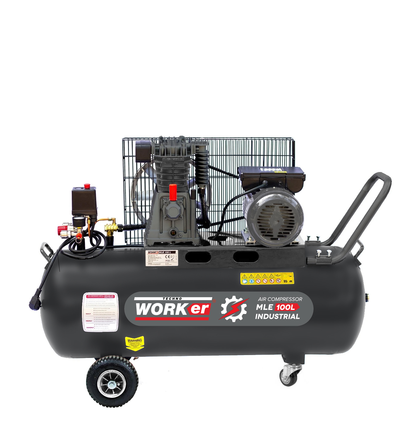 Compresor de aer TechnoWorker MLE 100L 2200W