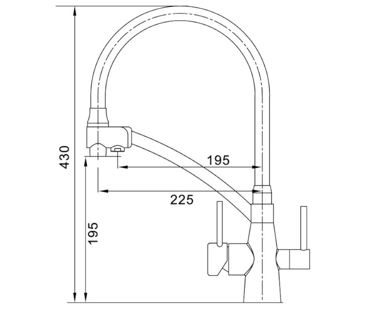 Baterie de bucătărie Inox KB72003-07 (Graphite) - imagine 2