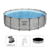 Bestway Piscină STEEL PRO MAX Round 488х122 cm, 19480 L, cadru metalic