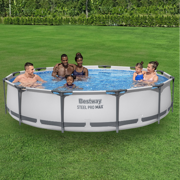Bestway Piscină STEEL PRO MAX Round 366х76 cm, 6473 L, cadru metalic - imagine 2