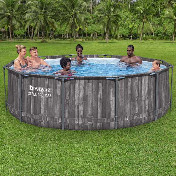 Bestway Piscină STEEL PRO MAX Round 366х100 cm, 9150 L, cadru metalic - imagine 2