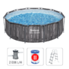 Bestway Piscină STEEL PRO MAX Round 366х100 cm, 9150 L, cadru metalic