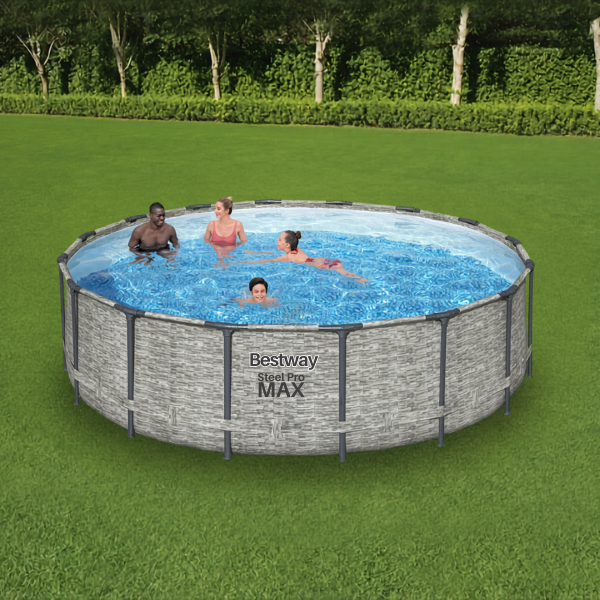 Bestway Piscină STEEL PRO MAX Round 488х122 cm, 19480 L, cadru metalic - imagine 2