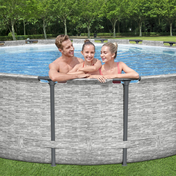Bestway Piscină STEEL PRO MAX Round 488х122 cm, 19480 L, cadru metalic - imagine 4