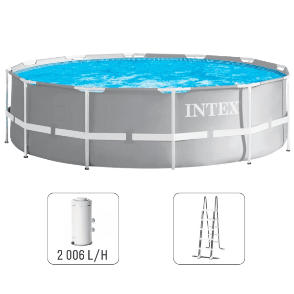INTEX Piscină PRISM FRAME PREMIUM 366х99сm, 8592L cadru metalic, cu pompă de filtrare