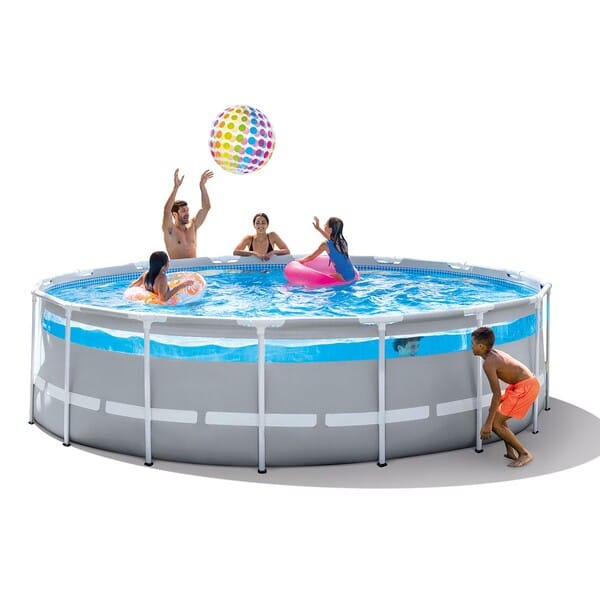 INTEX Piscină PRISM FRAME CLEARVIEW 427x107cm, 12706L, cadru metalic, cu pompă de filtrare - imagine 7