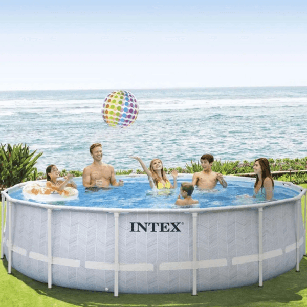 INTEX, CHEVRON PRISM FRAME PREMIUM POOL 488 x122 cm, 19156 L, cadru metalic - imagine 2