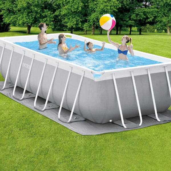 INTEX Piscină PRISM FRAME RECTANGULAR 488x244x107cm, 10874L, cadru metalic, cu pompă de filtrare - imagine 2
