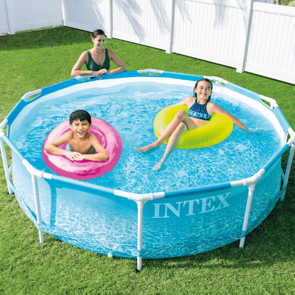 INTEX Piscină BEACHSIDE METAL FRAME 305x76cm, 4485L, cadru metalic - imagine 3