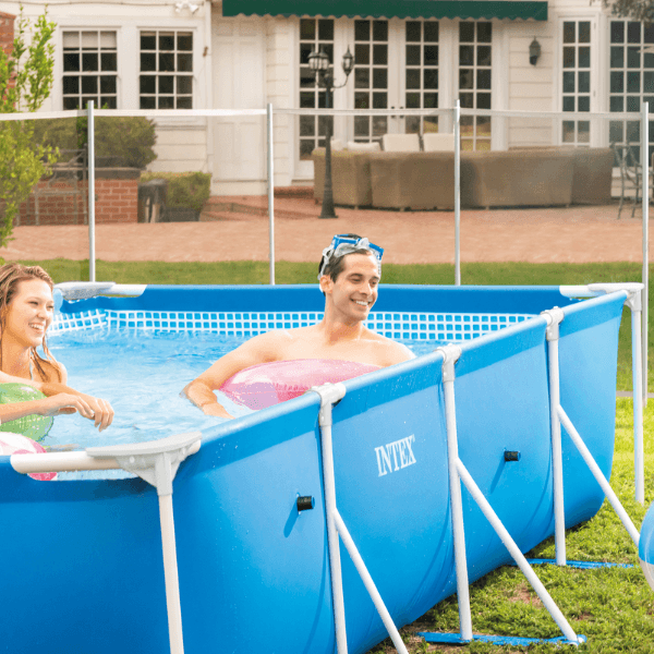 INTEX Piscină RECTANGULAR FRAME 450x220x84cm, 7127L, cadru metalic - imagine 5