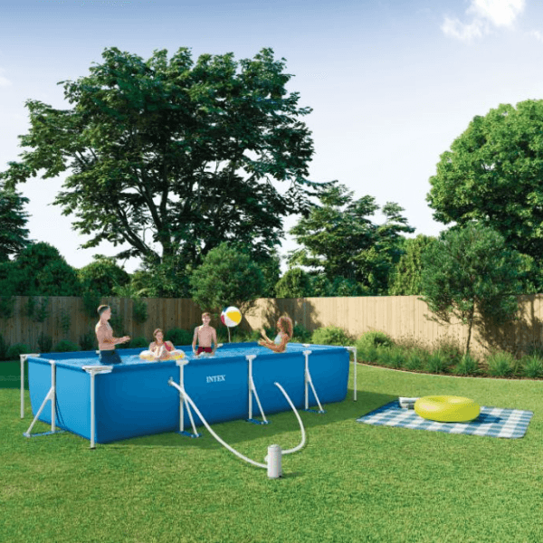INTEX Piscină RECTANGULAR FRAME 450x220x84cm, 7127L, cadru metalic - imagine 2